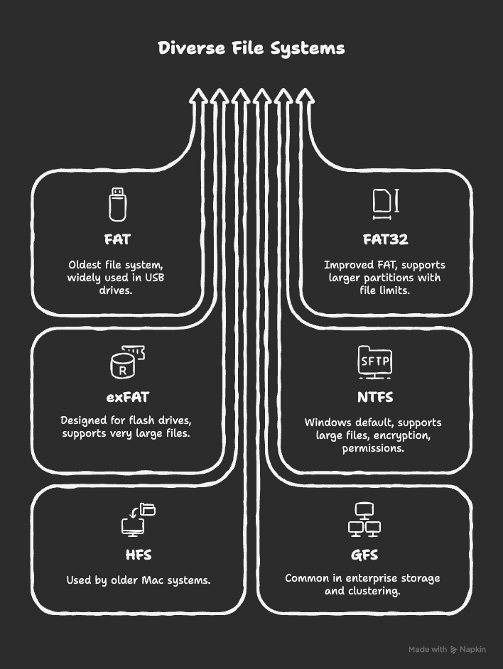 Examples of Popular File Systems